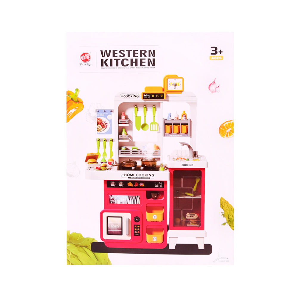 928B WESTERN KITCHEN SET 68PC IR Default Title - MamasJan Toys