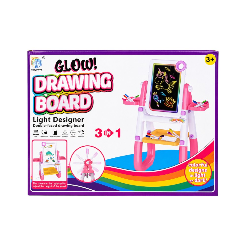 YM2216A GLOW DRAWING BOARD 3IN1 IR Default Title - MamasJan Toys