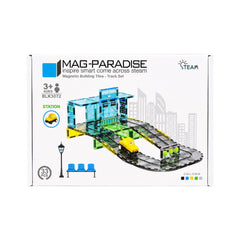 BLK3072 MAG-PARADISE BLOCK TRACK SET 33PC IR Default Title - MamasJan Toys