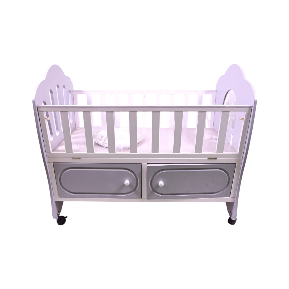 BABY WOODEN COT IR 6286 Default Title - MamasJan Toys
