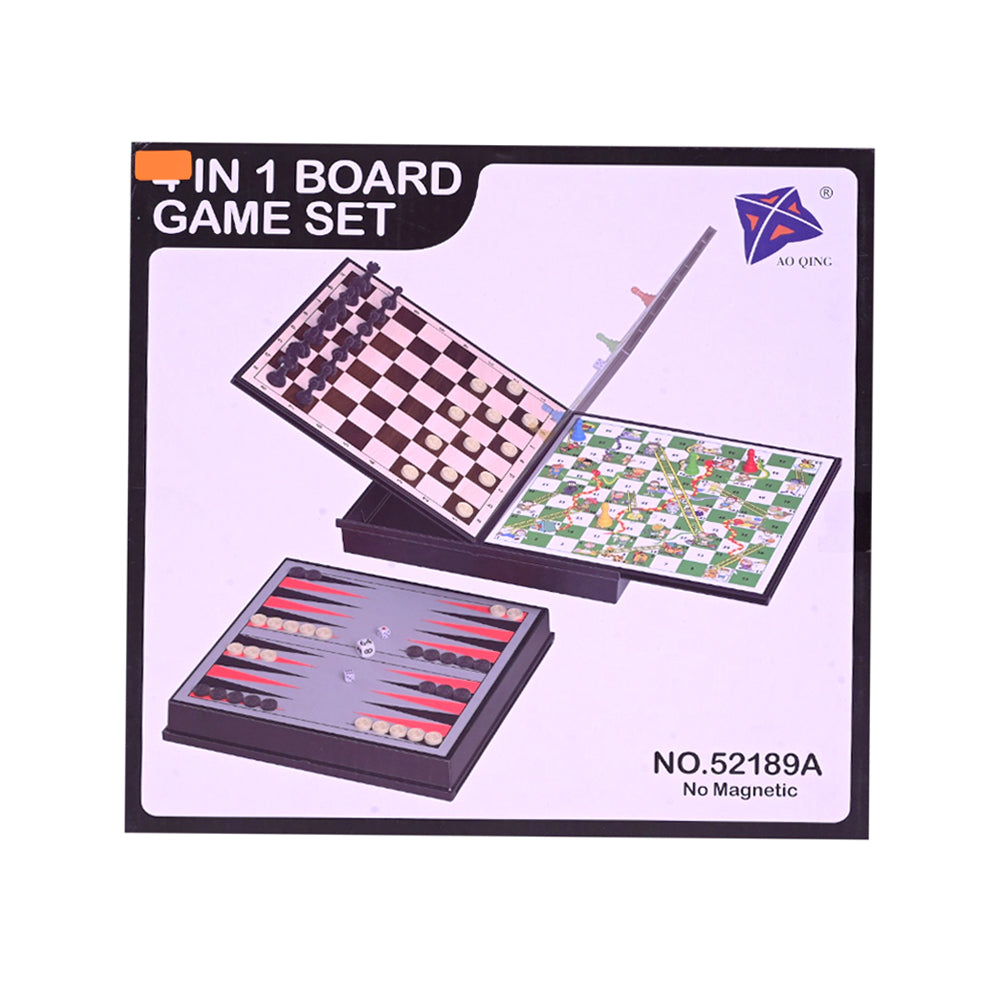 52189A CHESS BOARD GAME 4IN1 IR Default Title - MamasJan Toys