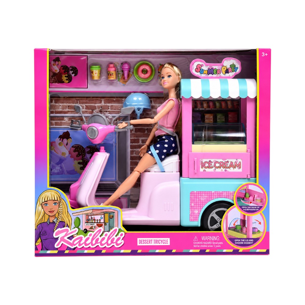 XG007 KAIBIBI ICE CREAM STALL DOLL IR Default Title - MamasJan Toys