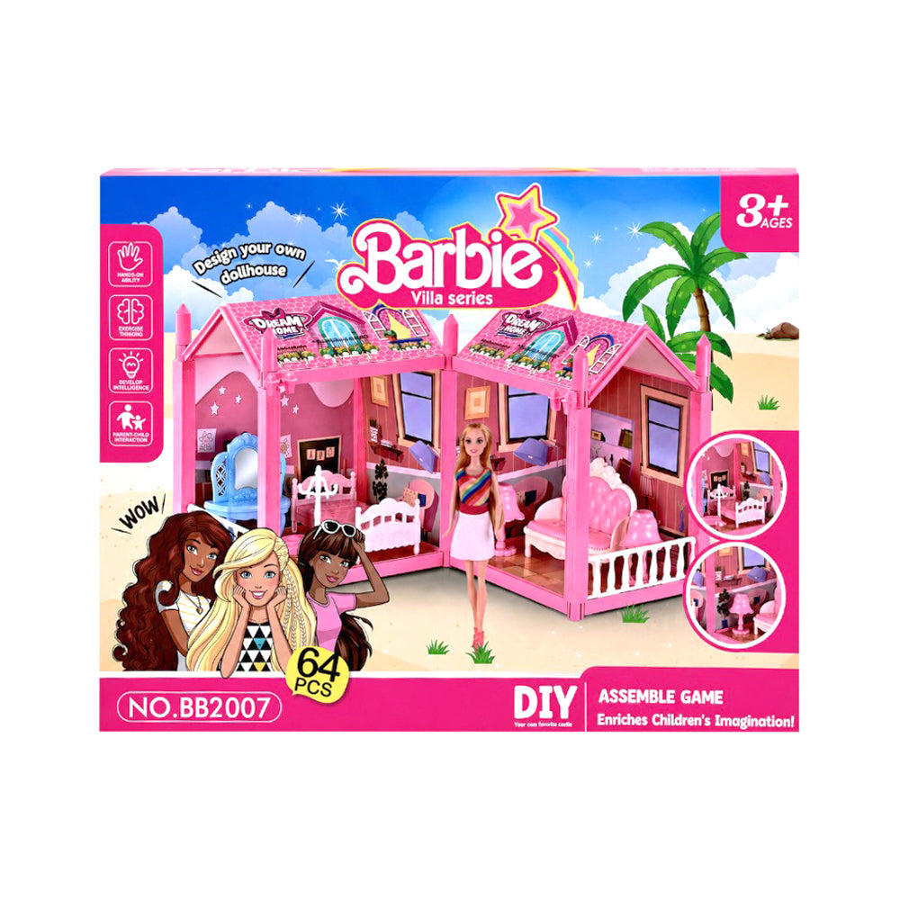BB2008 BARBIE DREAM VILLA SET 64PC IR Default Title - MamasJan Toys