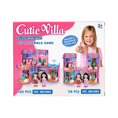 ABL1001 DIY CUTIE VILLA SET 137PC IR Default Title - MamasJan Toys