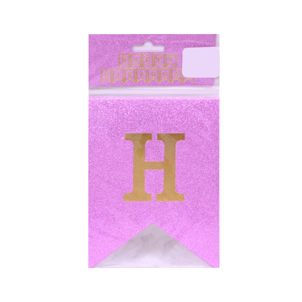 HBD CARD BANNER GLITTER N.B Default Title - MamasJan Toys