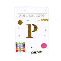 FOIL BALLOON LETTER P Default Title - MamasJan Toys