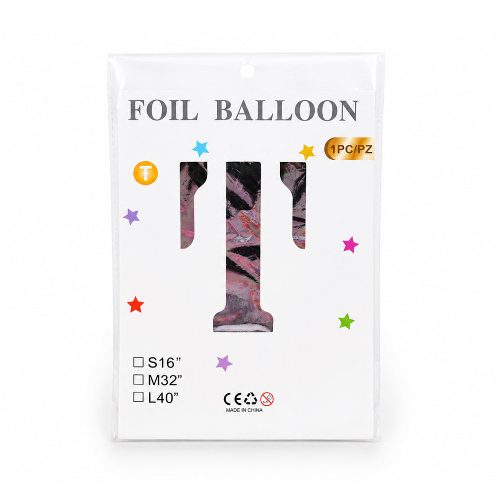 FOIL BALLOON LETTER T Default Title - MamasJan Toys