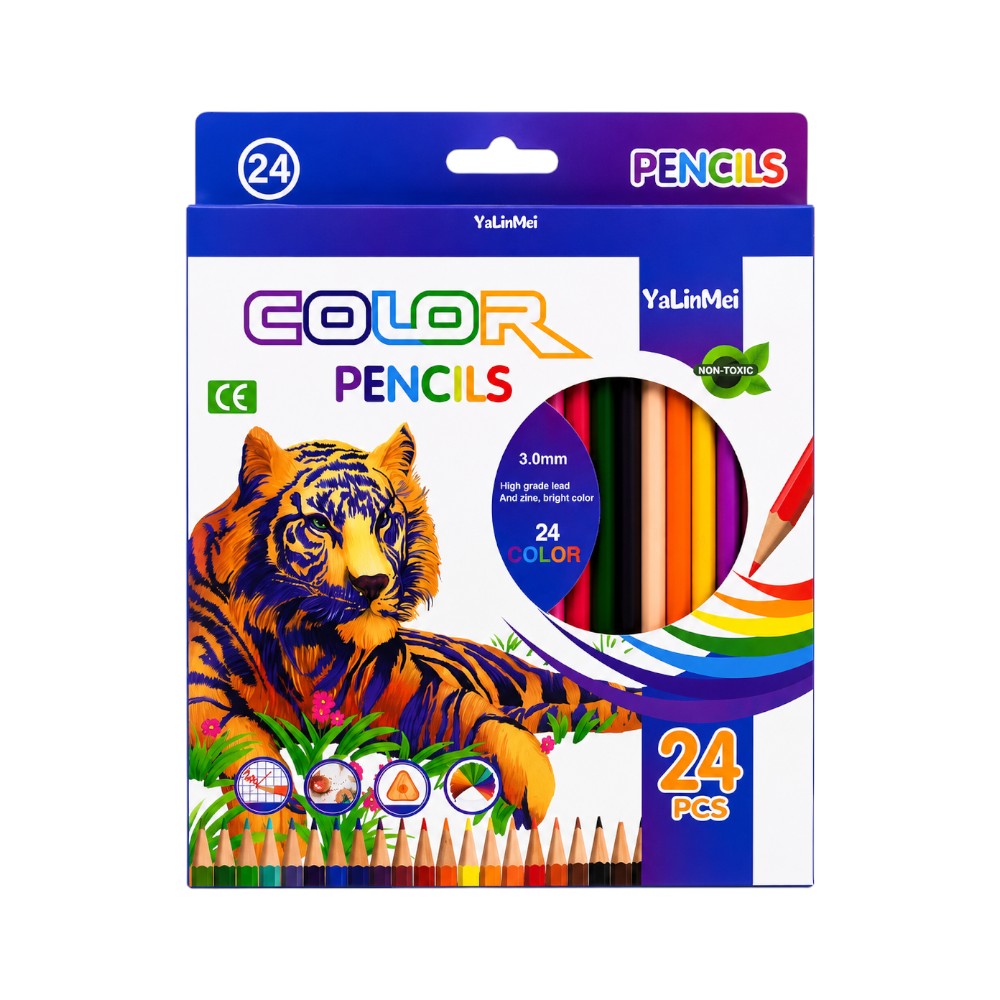 YLM-109 COLOR PENCIL 24PCS IR Default Title - MamasJan Toys