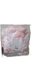 BABY 2PC FLEECE WRAPPING SHAWL PINK IR-25 D60086 Default Title - MamasJan KidsWear