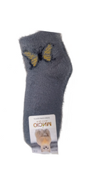 LADIES MINK WOOL SOCKS 1P D3-25 Default Title - MamasJan mens wear