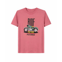 BOYS S/S ROUND NECK T-SHIRT PEACH ZHS-26 6-7 YEAR 2651 Default Title - MamasJan KidsWear