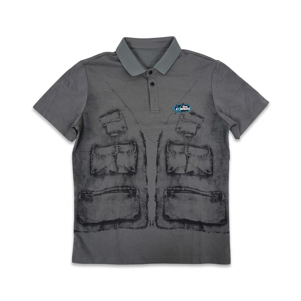 BOYS S/S POLO T-SHIRT ZHS-26 8-9 YEAR 5915 Default Title - MamasJan KidsWear
