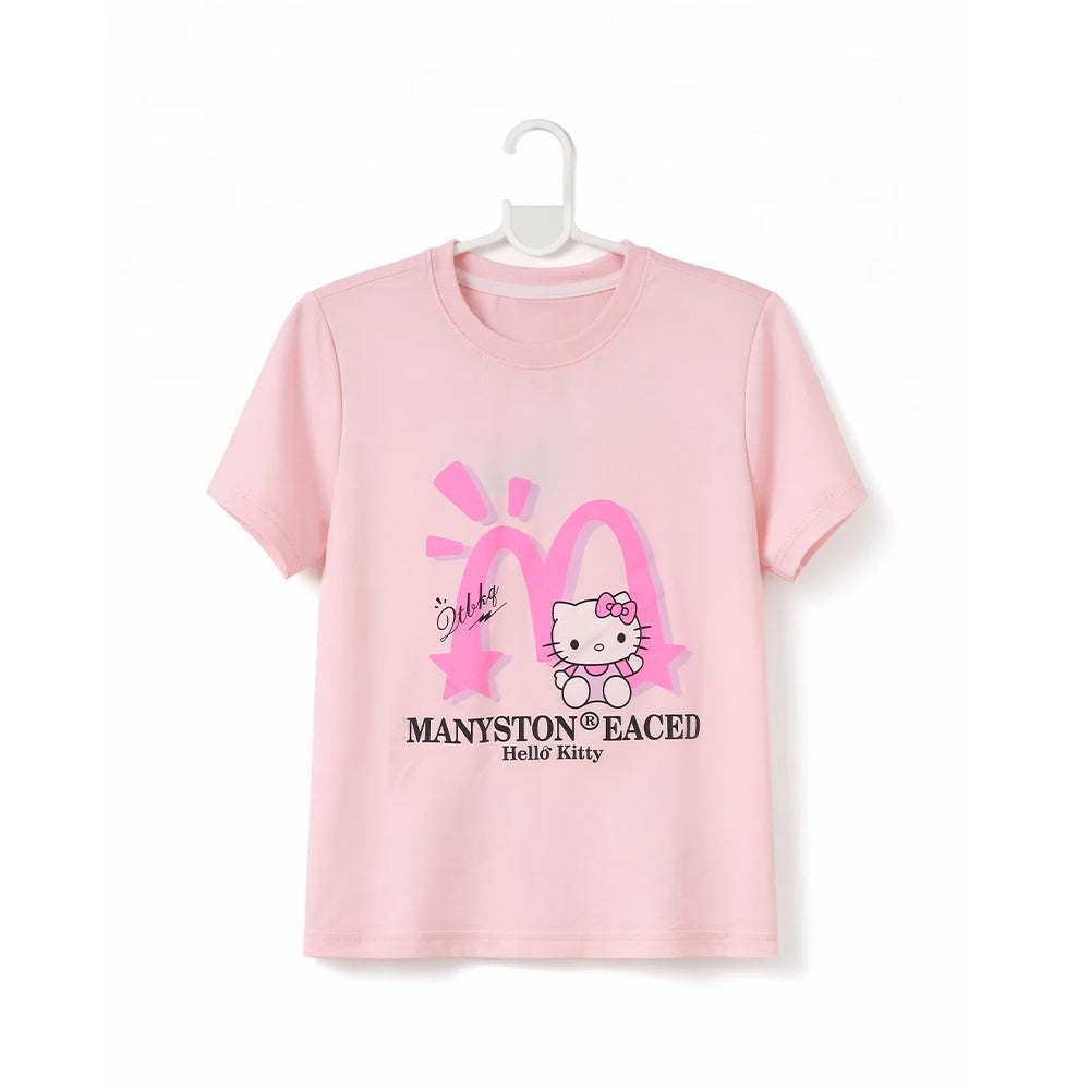 GIRLS S/S KNIT BLOUSE CHR OSB ZHS-26 5-6 YEAR 023 W.G Default Title - MamasJan KidsWear