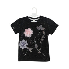GIRLS S/S FANCY BLOUSE MIX COL ZHS-26 4-5 YEAR 005 AT Default Title - MamasJan KidsWear