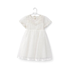 GIRLS CAPSLV FANCY FROCK MIX COL ZHS-26 4-5 YEAR 011 AT Default Title - MamasJan KidsWear