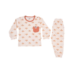UNISEX L/S 2PC SLEEPING SUIT ZHS-26 18-24M 103 W/G Default Title - MamasJan KidsWear