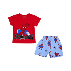 BOYS S/S 2PC KNICKER SUIT MIX COL ZHS-26 9-12M 108 W/G Default Title - MamasJan KidsWear