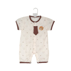 BOYS S/S PRINTED ROMPER MIX COL ZHS-26 6-9M 1035 W/G Default Title - MamasJan KidsWear