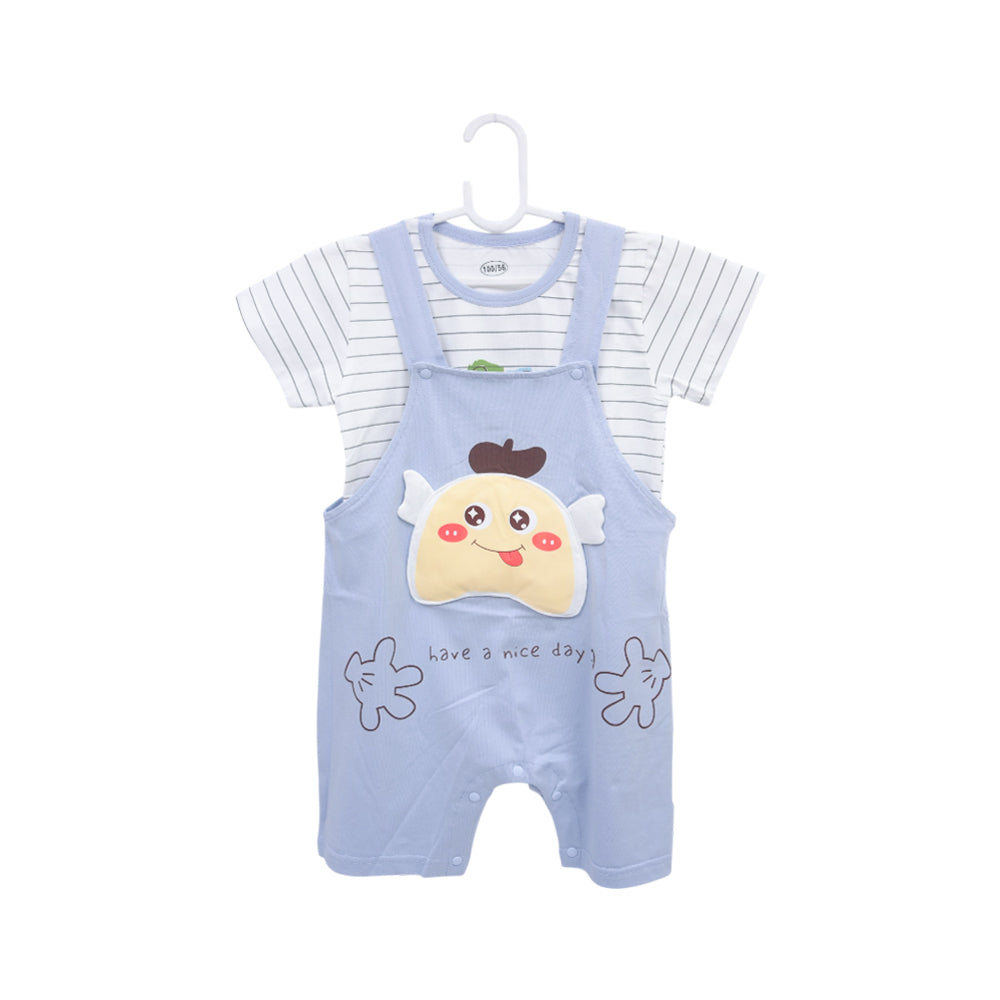 BOYS S/S 2PC DANGREE SUIT ZHS-26 18-24M C-013B W.G Default Title - MamasJan KidsWear