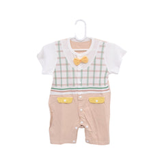 GIRLS S/L ROMPER ZHS-26 9-12M C-017 W.G Default Title - MamasJan KidsWear