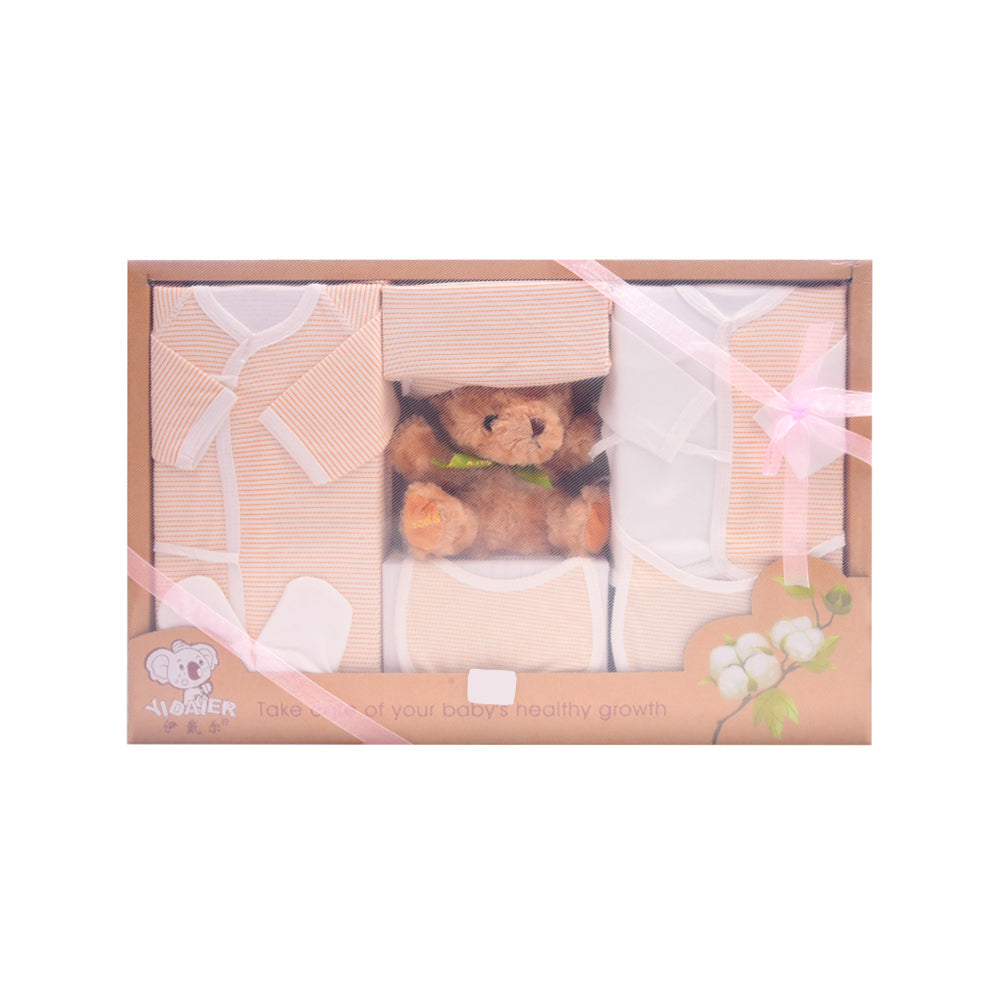 BABY 8PC GIFT SET BOX PEACH IRS-26 8115 Default Title - MamasJan KidsWear