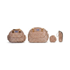 BABY 4PC DIAPER BAG CHICO L BROWN IRS-26 9085 Default Title - MamasJan KidsWear