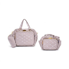 BABY 4PC DIAPER BAG CHICO BEIGE IRS-26 2101-C Default Title - MamasJan KidsWear