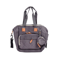 BABY DIAPER BAG D GREY IRS-26 MB-65 Default Title - MamasJan KidsWear