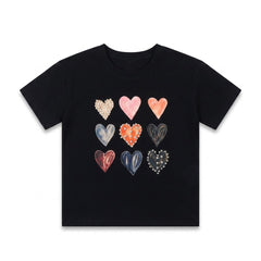 GIRLS S/S KNIT FANCY BLOUSE BLACK IRS-26 5-6 YEAR 002 Default Title - MamasJan KidsWear