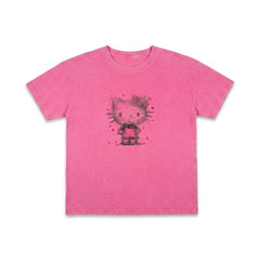 GIRLS S/S KNIT FANCY BLOUSE PINK IRS-26 8-9 YEAR 005 Default Title - MamasJan KidsWear