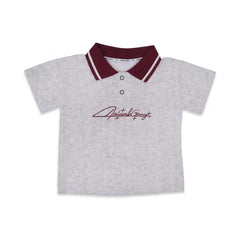 BOYS S/S POLO T SHIRT OFF WHITE IRS-26 18-24M 015 Default Title - MamasJan KidsWear
