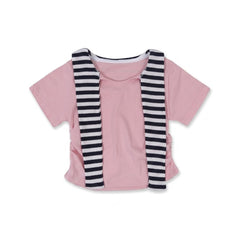 GIRLS S/S KNIT BLOUSE PINK IRS-26 18-24M 019 Default Title - MamasJan KidsWear