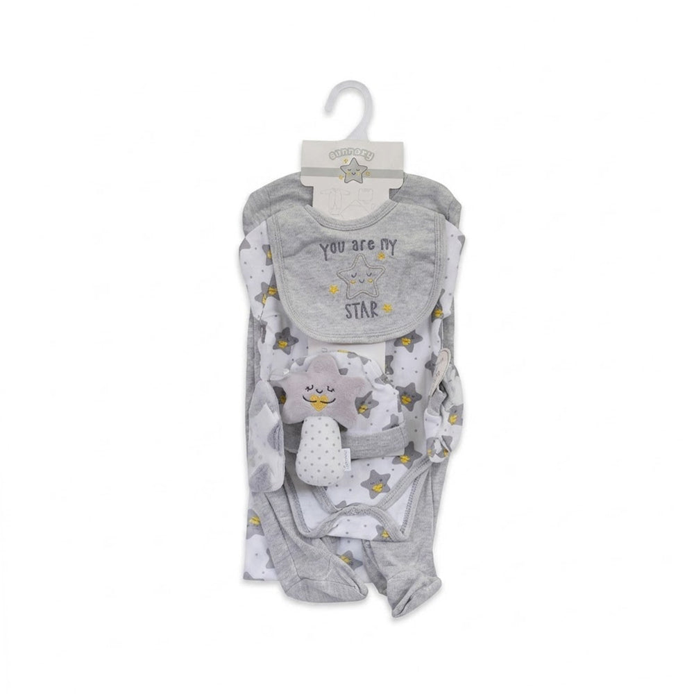 BABY 8PC GIFT SET HANGER GREY IRS-26 3-6M S9306 Default Title - MamasJan KidsWear