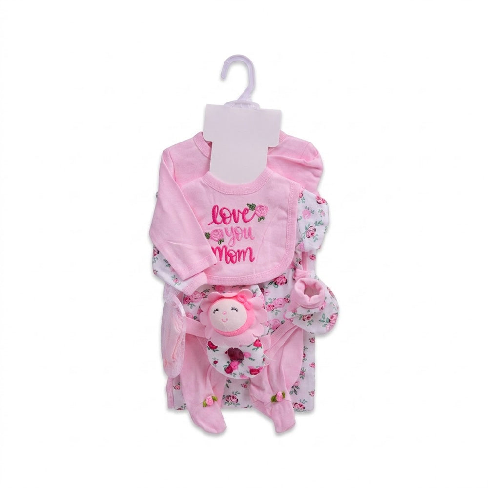 BABY 8PC GIFT SET HANGER PINK IRS-26 0-3M S9304 Default Title - MamasJan KidsWear