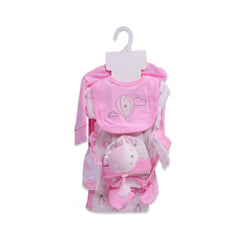 BABY 8PC GIFT SET HANGER PINK IRS-26 0-3M S9319 Default Title - MamasJan KidsWear