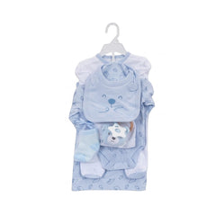 BABY 8PC GIFT SET HANGER SKY BLUE IRS-26 0-3M S9316 Default Title - MamasJan KidsWear