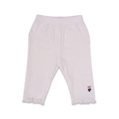 GIRLS CAPRI PLAIN WHITE IRS-26 12-18M 004 Default Title - MamasJan KidsWear