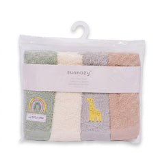 BABY 4PC FACE TOWEL IRS-26 CLTW05-D Default Title - MamasJan KidsWear