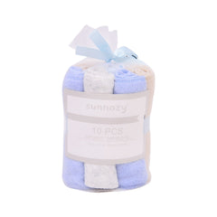 BABY 10PC FACE TOWEL IRS-26 CLTW068-B Default Title - MamasJan KidsWear