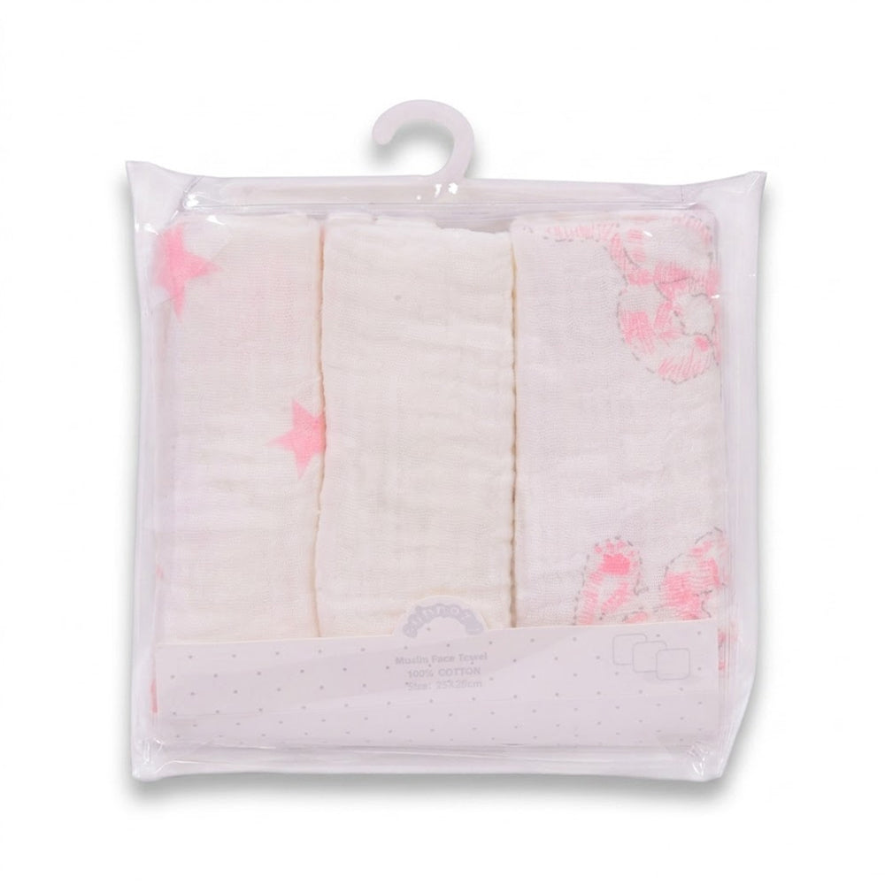 BABY 3PC MUSLIM FACE TOWEL IRS-26 MSL10-P Default Title - MamasJan KidsWear