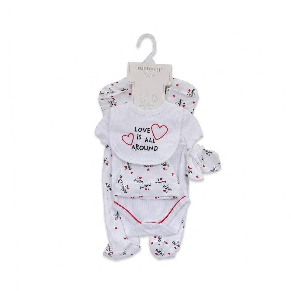BABY 5PC GIFT SET HANGER WHITE IRS-26 3-6M S5385 Default Title - MamasJan KidsWear