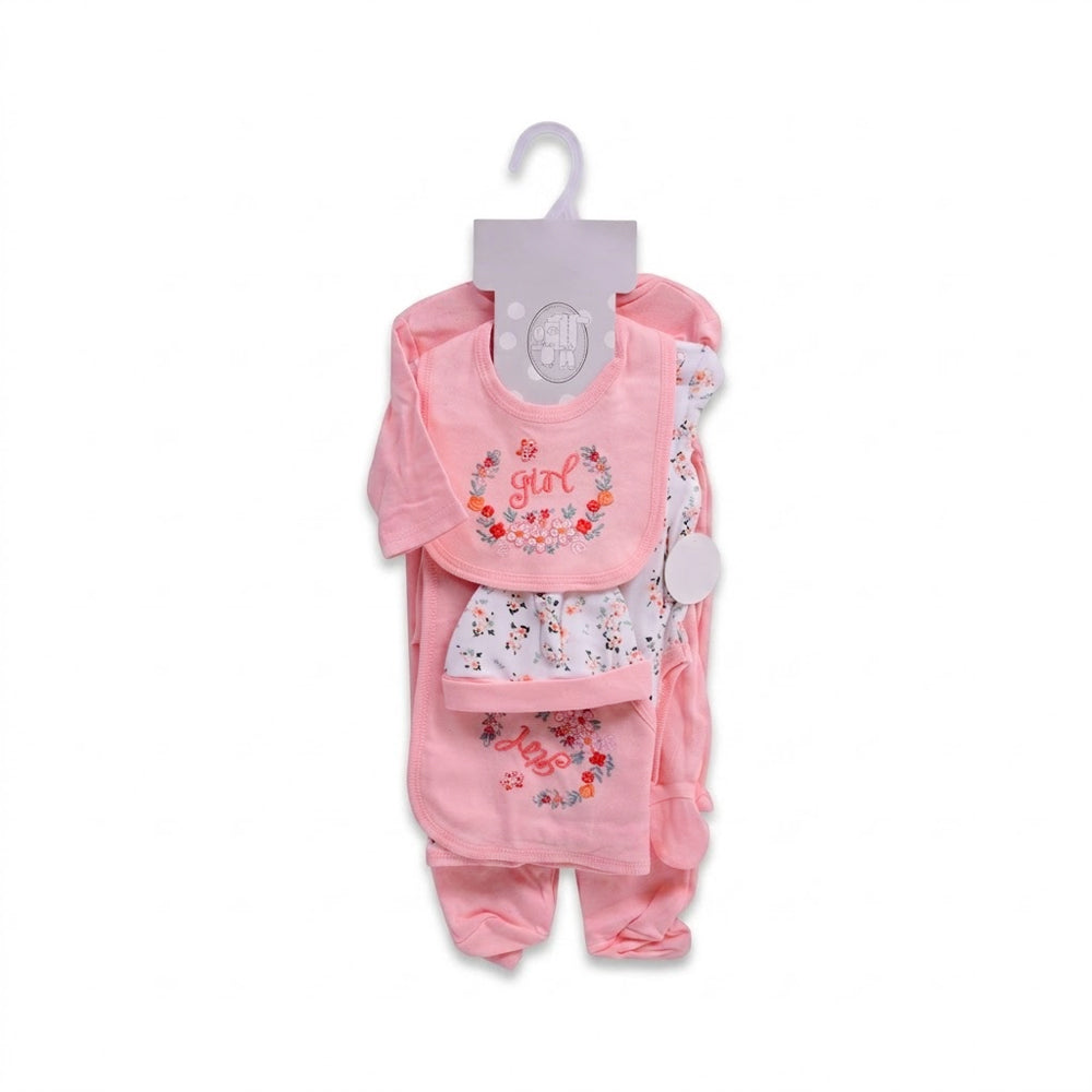 BABY 6PC GIFT SET HANGER PEACH IRS-26 3-6M S6309 Default Title - MamasJan KidsWear