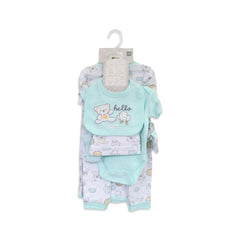 BABY 7PC GIFT SET HANGER GREY IRS-26 3-6M S-7333 Default Title - MamasJan KidsWear