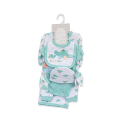 BABY 7PC GIFT SET HANGER SEA GREEN IRS-26 0-3M S7330 Default Title - MamasJan KidsWear
