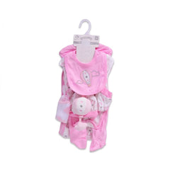 BABY 8PC GIFT SET HANGER PINK IRS-26 3-6M S9319 Default Title - MamasJan KidsWear