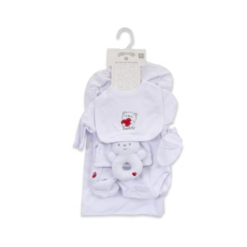 BABY 8PC GIFT SET HANGER WHITE IRS-26 0-3M S9312 Default Title - MamasJan KidsWear
