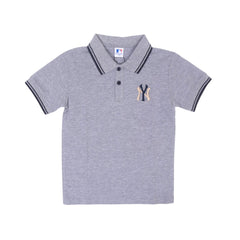 BOY S/S POLO T SHIRT MIX COLOR 6-7YEAR ZHS-26 NO 1-4 IR Default Title - MamasJan KidsWear