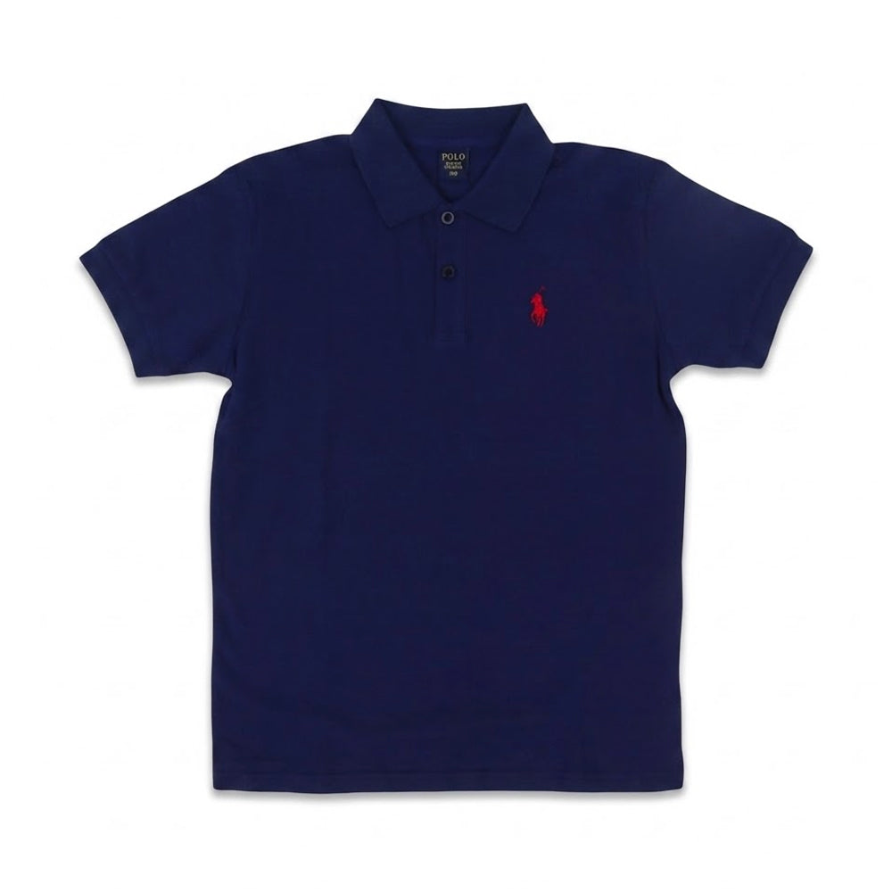 BOY S/S POLO T SHIRT MIX COLOR 8-9YEAR ZHS-26 NO 5-6 IR Default Title - MamasJan KidsWear