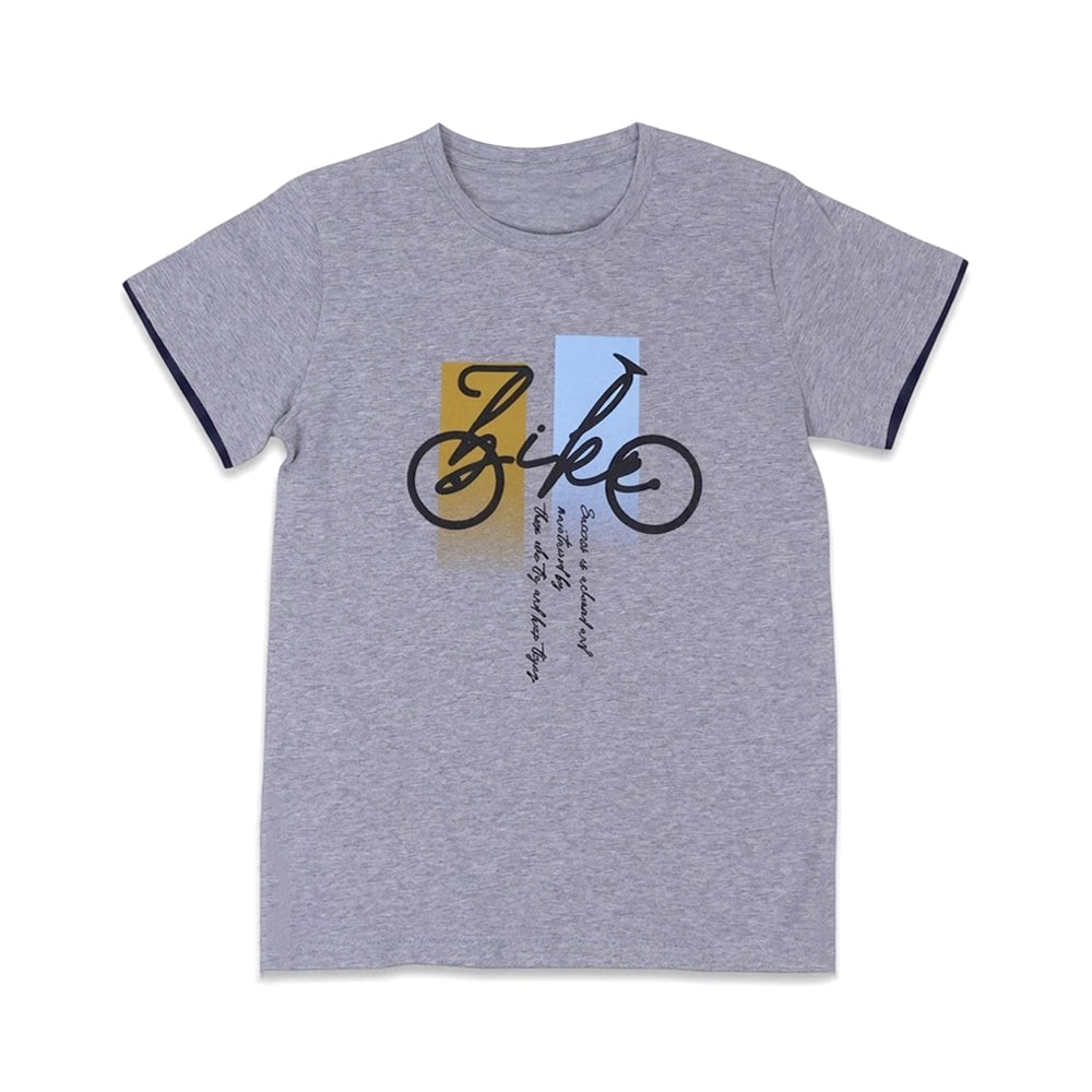 BOYS S/S T-SHIRT ROUND NECK GREY IR 10-11 YEAR A7759 Default Title - MamasJan KidsWear
