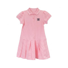 GIRLS S/S KNIT FROCK PINK IRS-26 5-6 YEAR Q2112 Default Title - MamasJan KidsWear